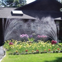 Arroseur de fleurs de jardin et de pelouse à 360 degrés Buse de pulvérisation rotative automatique