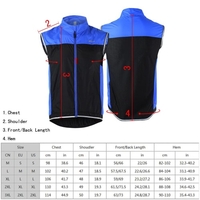 ARSUXEO ultra léger manteau sans manches veste Running vélo vélo Veste Coupe-vent