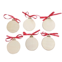 Artisanat en bois Arbre de Noël Suspendus Pendentifs Ornements Décoration De La Partie Forme D