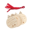 Artisanat en bois Arbre de Noël Suspendus Pendentifs Ornements Décoration De La Partie Forme D