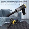 Aspirateur sans fil Handheld Home Dustcatcher Machine de gonflage par aspiration 2in1 Pompe de gonflage puissante Collecteur de poussière multifonctions Sec et humide Double usage