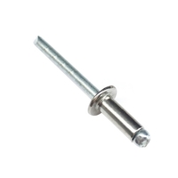 Assortiment de rivets en aluminium 200 PCS,  rivets Pop 4x13 mm