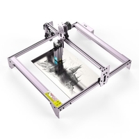 ATOMSTACK A5 Pro+ mise à niveau Laser graveur 40W CNC bureau bricolage Laser gravure découpeuse avec B1 boîte de protection tout métal Structure acrylique fenêtre filtre protéger les yeux système de filtre à fumée