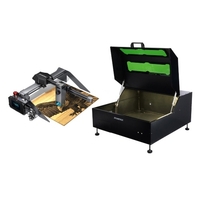ATOMSTACK P9 M50 CNC bureau Laser gravure Machine de découpe avec B1 boîte de protection tout métal Structure acrylique fenêtre filtre protéger les yeux système de filtre à fumée