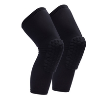 Attelle de genou 2 pièces pour hommes et femmes Support de manchon de compression du genou de protection avec silicone antidérapant pour la course à pied Volleyball Basketball Haltérophilie Entraînement sportif