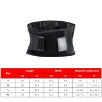 Attelle de soutien du dos de sport Ceinture de soutien de taille respirante Ceinture de soulagement de la douleur réglable Ceinture de protection à la taille