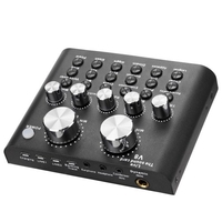 Audio USB Casque Microphone Webcast Carte Son Live Diffusion Sonore Électrique pour Téléphone Ordinateur PC