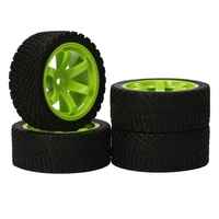AUSTAR 8006 + 701 4 pièces RC pneus 65*25 MM pneus en caoutchouc pour voiture de course 1/10 Compatible avec HSP94123 LC PTG-2