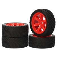 AUSTAR 8006 + 701 4 pièces RC pneus 65*25 MM pneus en caoutchouc pour voiture de course 1/10 Compatible avec HSP94123 LC PTG-2