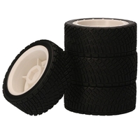 AUSTAR 8006 + 801 4 pièces RC pneus 65*25 MM pneus en caoutchouc pour voiture de course 1/10 Compatible avec HSP94123 LC PTG-2