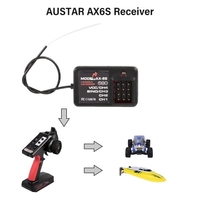 AUSTAR AX6S Récepteur 4CH pour RC Voiture Bateau AUSTAR AX6S Transmetteur