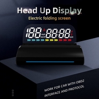 Auto HUD Head UP Display Tableau de bord de voiture pliant numérique HUD