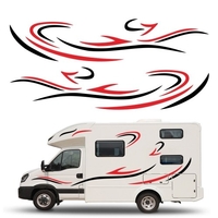 Autocollant de carrosserie auto autocollant autocollants graphiques de camion latéral autocollant pour remorque de camping-car caravane RV