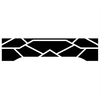 Autocollant de décalcomanie de hayon de camion autocollant de garde-boue arrière de camion motif irrégulier vinyle autocollant de décoration de voiture accessoires autocollant pour camionnettes