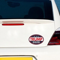 Autocollant de pare-chocs ovale autocollant carrosserie autocollant Trump 2020 décalcomanies pour le président 2020 décalcomanie élection présidentielle des États-Unis,  5 pièces