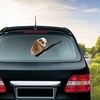 Autocollant de voiture mignon autocollant de chien de bande dessinée autocollant d