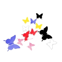 Autocollant mural style rideau style stéréoscopique mural simulation murale papillon