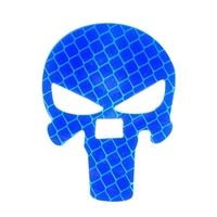 Autocollant universel de voiture Skull Autocollant réfléchissant de moto