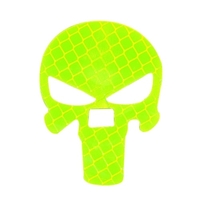Autocollant universel de voiture Skull Autocollant réfléchissant de moto