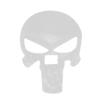 Autocollant universel de voiture Skull Autocollant réfléchissant de moto