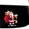 Autocollants de voiture mignons autocollants de décoration de Noël amovibles en verre de la fenêtre du père Noël
