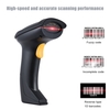 Automatique / Manuel 2.4G Wireless Handheld 1D Barcode Scanner Reader prend en charge inversée Type de code à barres Numérisation avec récepteur USB pour entrepôt Supermarché Bibliothèque logistique express Store