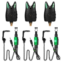 Avertisseurs de morsure de pêche Échangistes à chaîne avec sac de rangement Indicateur d