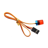 AX-511R RC Multi-function circulaire Ultra Bright Police voiture LED avec effet stroboscopique-dynamitage rapide-lent tournant Mode clignotant