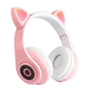 B39 Over Ear Music Headset Cat Ear Glowing Headphone Pliable sans fil BT5.0 Écouteur mains libres avec micro AUX IN Carte TF Lecteur MP3 pour PC Ordinateur portable Téléphone portable