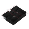 Bac de rangement pour console centrale en fibre de carbone avec poubelle de rangement pour Tesla,  modèle S / X 2012-2019