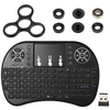 Backlit 2.4GHz Clavier sans fil Air Mouse Touchpad Handheld Remote Control Backlight + DIY Tri Fidget Spinner