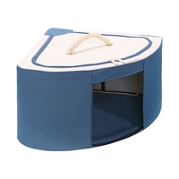 Bacs de rangement pour vêtements avec couvercle Poignée renforcée Zip Fenêtre transparente Organisateurs de placard pliables Sac de rangement pour vêtements d