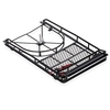 Bagage de galerie de toit en alliage avec cadre de pneu de secours de barre de lumières 10 LED pour 1/10 RC Rock Crawler