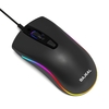 BAJEAL D1 Souris de jeu filaire Souris symétrique Souris ergonomiques Effet de lumière RVB Réglable à 3 vitesses DPI Large Compatibilité Noir