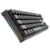 BAJEAL K71 clavier mécanique filaire 71 touches clavier de jeu avec effet de lumière RVB interrupteur bleu câble de données détachable noir