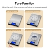 Balance de cuisine numérique 10kg/22lb Rechargeable numérique avec affichage LCD boutons tactiles 7 unités Option 3g/0.1oz Graduation précise balance numérique en acier inoxydable pour la cuisson