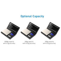 Balance numérique portable 1000g / 0, 1g Balance de bijoux en or de haute précision avec 7 unités Mini balance électronique de poche avec rétro-éclairage Échelle de poudre numérique professionnelle