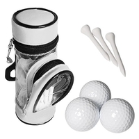 Balles de golf et t-shirts pour sac de rangement pour sac de rangement avec 3 balles et 3 t-shirts