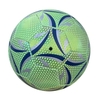 Ballon de football réfléchissant Night Glowing Light Up Camera Flash Ballon de football pour l