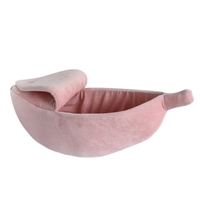 Banane chat lit maison chiot coussin chenil Portable chaud panier pour animaux de compagnie fournitures tapis