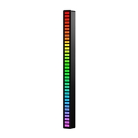 Bande lumineuse à LED avec contrôle du son Lampe rythmique de ramassage à commande vocale Lumière ambiante Lampe à tube colorée RVB Lumière rythmique USB