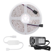 Bandes LED intelligentes Wi-Fi 5m 150LEDs 5050RGB Corde à changement de couleur IP65 Résistant à l
