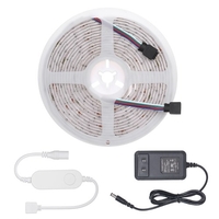 Bandes LED intelligentes Wi-Fi 5m 150LEDs 5050RGB Corde à changement de couleur IP65 Résistant à l