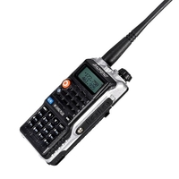 BAOFENG BF-UVB2 Plus Émetteur-Récepteur FM Double Bande Écran LCD Interphone De Poche 128CH Prise En Charge Radio Portable Deux Voies Longue Portée De Communication Longue Autonomie En Veille Clear Voice Talkie-Walkie Talkie Black EU Plug