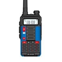 BAOFENG UV-10R talkie-walkie double bande portable radio jambon fonction VOX 5-10KM réduction du bruit longue portée bleu,  prise américaine
