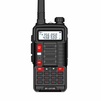 BAOFENG UV-10R talkie-walkie double bande portable radio jambon fonction VOX 5-10KM réduction du bruit longue portée rouge,  prise ue