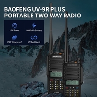 BAOFENG UV-9R Plus Portable Radio bidirectionnelle double bande talkie-walkie FM émetteur-récepteur IP67 étanche à la poussière prise EU