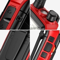 BAOFENG UV-S9 III talkie-walkie portable tri-bande 10W radio jambon 2 antenne 10KM longue portée fonction VOX 128CH rouge,  prise ue