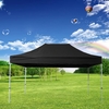 Barnum Pliant PLITECH QUALITY Tente Pliante Tonnelle Structure en Aluminium 40mm Imperméable Bâche en Polyester 300g/m² Pelliculé PVC 3x4.5m pour les Besoins des Professionnels et Particuliers pour une Utilisation Régulière Noir