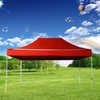 Barnum Pliant PLITECH QUALITY Tente Pliante Tonnelle Structure en Aluminium 40mm Imperméable Bâche en Polyester 300g/m² Pelliculé PVC 3x4.5m pour les Besoins des Professionnels et Particuliers pour une Utilisation Régulière Rouge